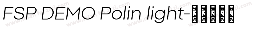 FSP DEMO Polin light字体转换